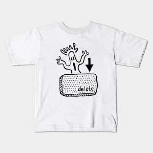 Delete That Ghost! Kids T-Shirt